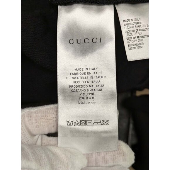 Gucci Kids Alessandro Michele Interlocking G Logo Hoodie Black Size8 - Picture 6 of 12